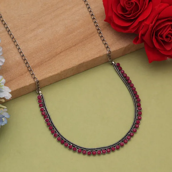 Rani_Color_Oxidised_Necklace_for_Women_&_Girls_|_Traditional_Silver-Plated_Glass_Stone_Necklace