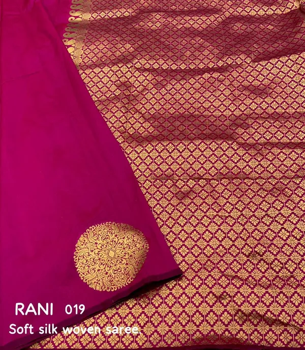 Rani_Pink_Soft_Silk_Woven_Saree_with_Designer_Golden_Pallu
