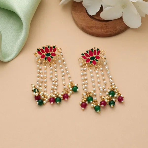 Rani_&_Green_Meenakari_Floral_Beaded_Drop_Earrings_–_Traditional_Festive_Ethnic_Jewelry