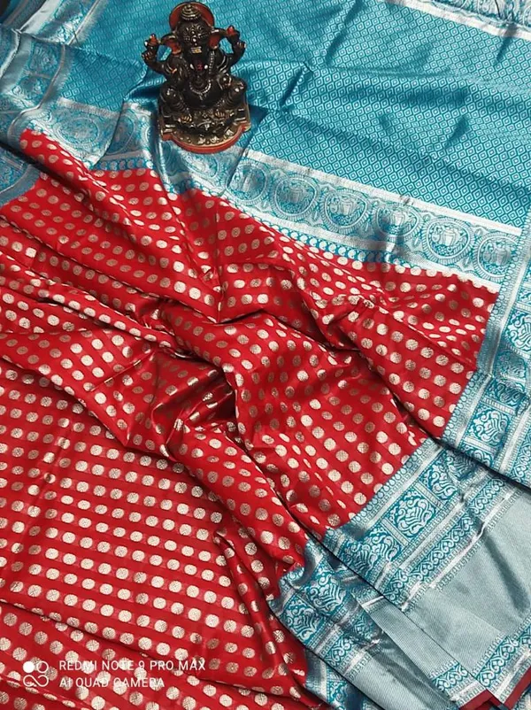Red_&_Aqua_Blue_Soft_Lichi_Silk_Saree_with_Rich_Jacquard_Pallu_&_Designer_Border