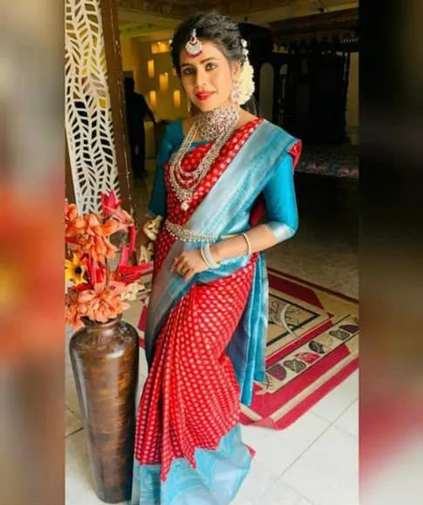 Red_&_Aqua_Blue_Soft_Lichi_Silk_Saree_with_Rich_Jacquard_Pallu_&_Designer_Border