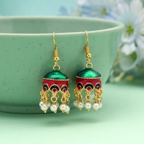Red_&_Green_Meenakari_Jhumki_Earrings_with_Pearl_Bead_Drops_–_Royal_Ethnic_Jewelry
