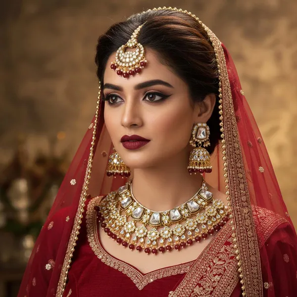 Rich_Maroon_Color_Kundan_Necklace_Set_with_Maang_Tikka_&_Jhumka_Earrings_for_Bridal,_Wedding_&_Festive_Wear