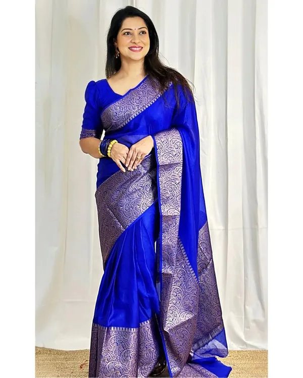 Royal_Blue_Lichi_Silk_Saree_with_Rich_Jacquard_Pallu