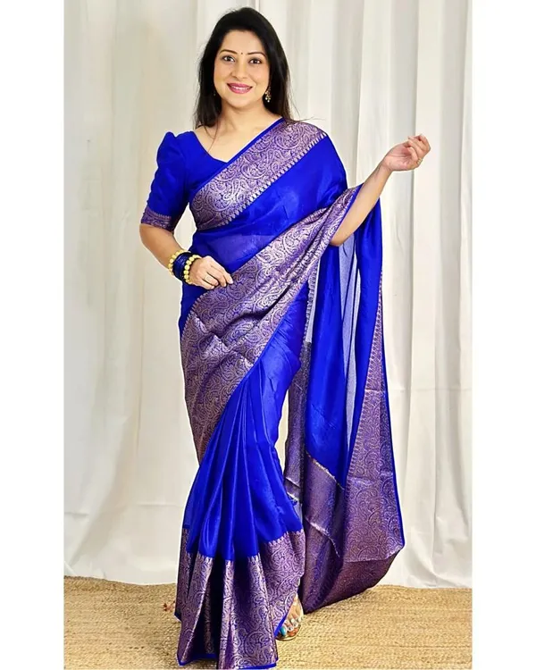 Royal_Blue_Lichi_Silk_Saree_with_Rich_Jacquard_Pallu