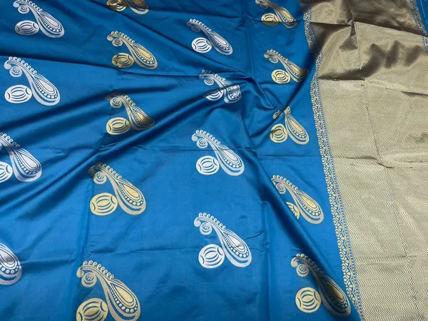 Royal_Blue_Soft_Lichi_Silk_Saree_with_All-Over_Jacquard_Work_&_Rich_Pallu