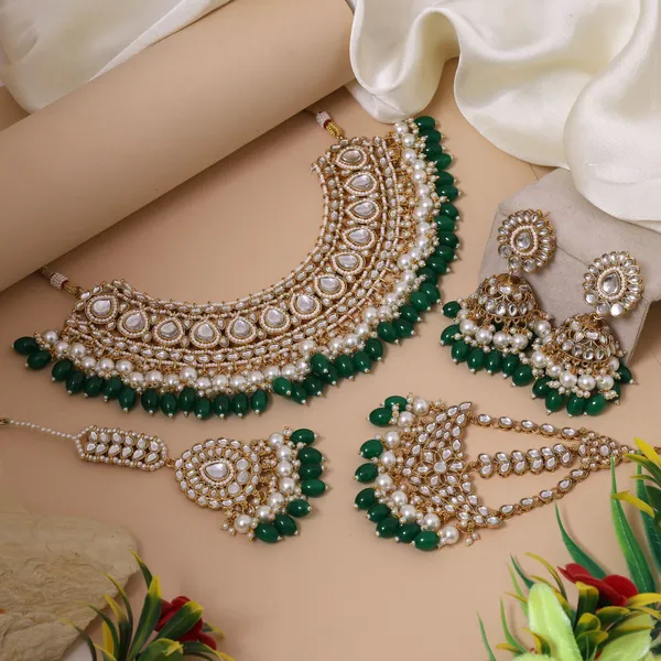 Royal_Green_Kundan_Bridal_Necklace_Set_with_Pearl_&_Beaded_Detailing,_Jhumka_Earrings,_Maang_Tikka_&_Maang_Pasa