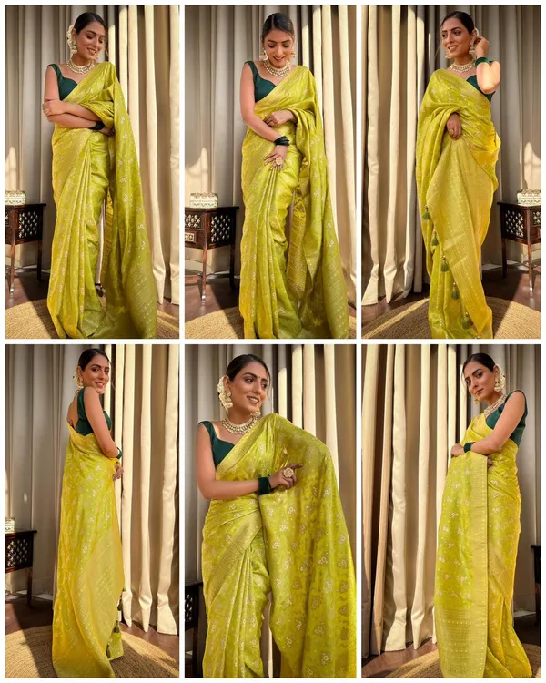 Royal_Lime_Green_Soft_Lichi_Silk_Saree_with_Floral_Weave_&_Designer_Pallu