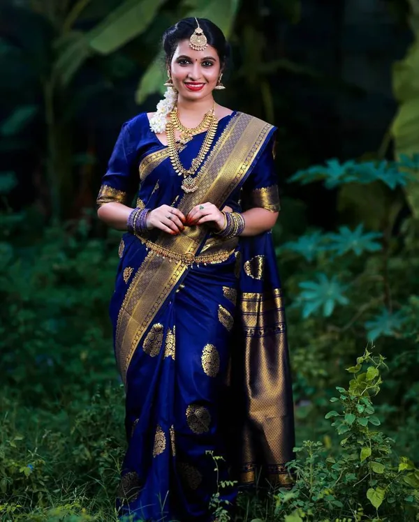 Royal_Navy_Blue_Soft_Lichi_Silk_Saree_with_Rich_Jacquard_Work