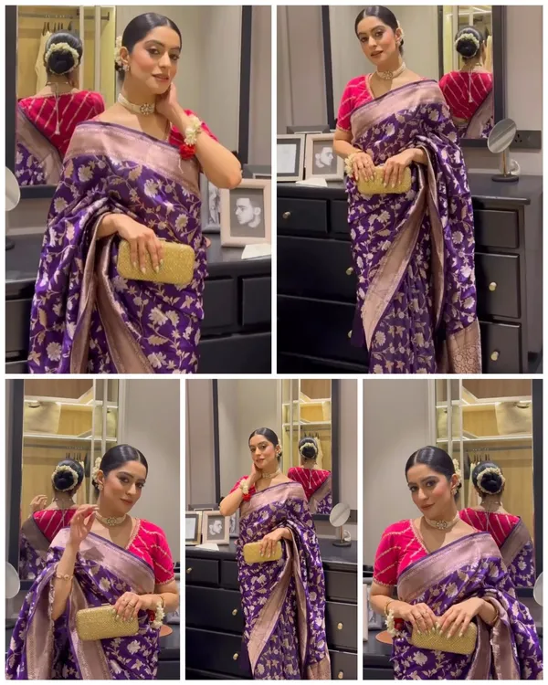 Royal_Purple_Soft_Lichi_Silk_Saree_with_Floral_Jacquard_&_Rich_Zari_Border