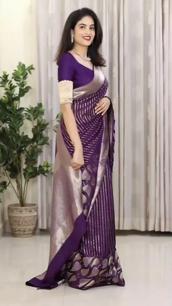 Royal_Purple_Soft_Lichi_Silk_Saree_with_Jacquard_Weaving_&_Zari_Border