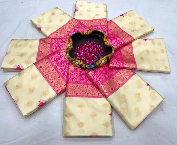 Royal_Rani_Pink_&_Off-White_Soft_Lichi_Silk_Saree_with_Designer_Jacquard_Pallu