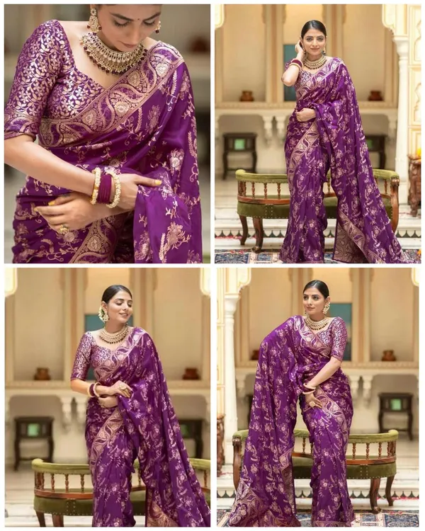 Wine_Soft_Silk_Saree_with_Floral_Jacquard_Weaving,_Rich_Pallu_&_Designer_Border