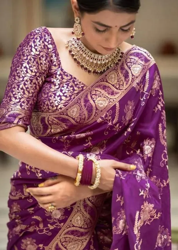 Wine_Soft_Silk_Saree_with_Floral_Jacquard_Weaving,_Rich_Pallu_&_Designer_Border