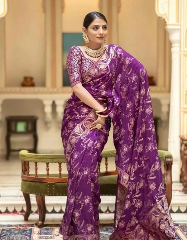 Wine_Soft_Silk_Saree_with_Floral_Jacquard_Weaving,_Rich_Pallu_&_Designer_Border
