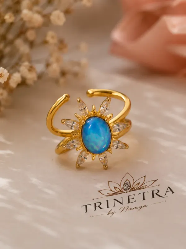 Aurora_Blue_Opal_Sun_18kt_Gold_Plated_Ring