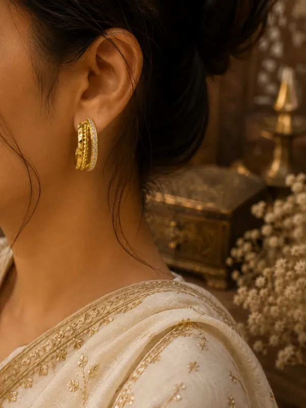 Noor_Crystal_triple_Hoop_18kt_Gold_Plated_Earrings