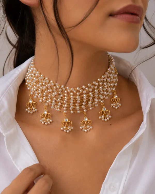 Noor_Pearl_Blossom_Choker_Necklace