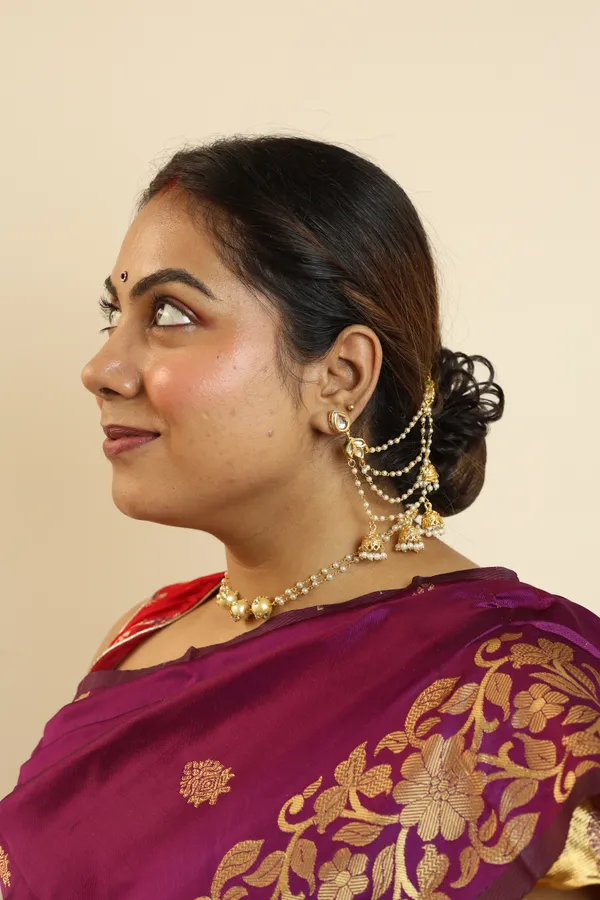 Maharani_Ear_Chain_Jhumkas