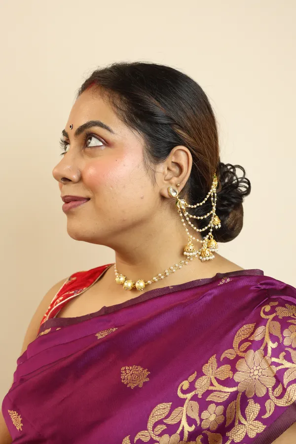 Maharani_Ear_Chain_Jhumkas