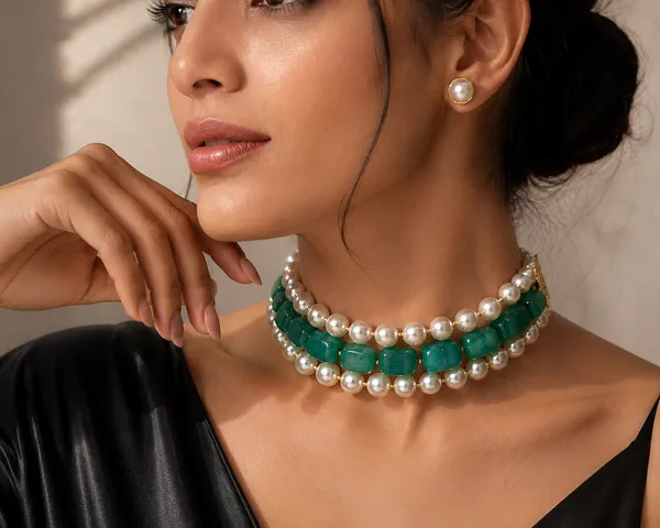 Emerald_Pearl_Choker_Set