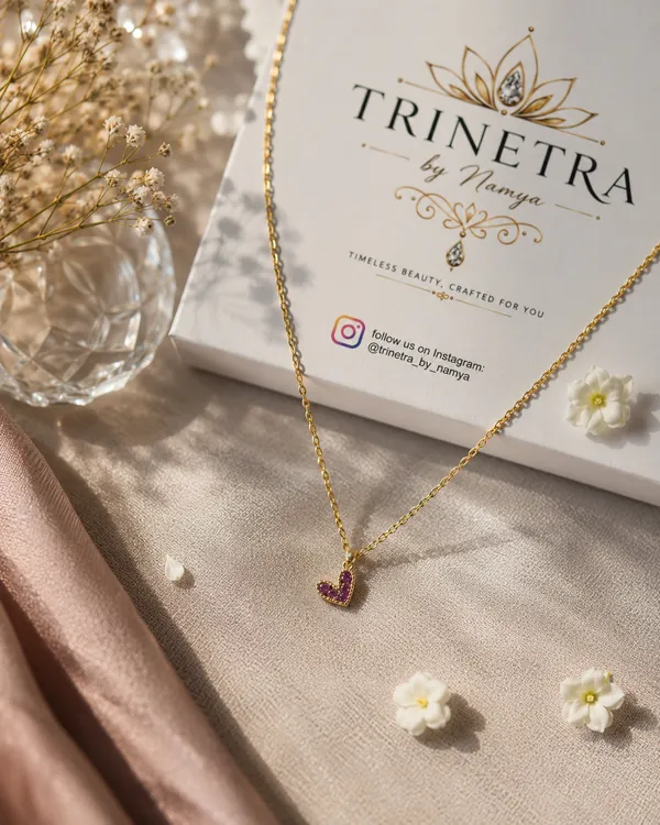 Aafreen_Ruby_Heart_18kt_Gold_Plated_Pendant_Necklace