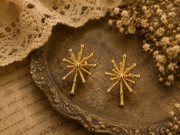 Aarohi_Starburst_Stud_18kt_Gold_Plated_Earrings