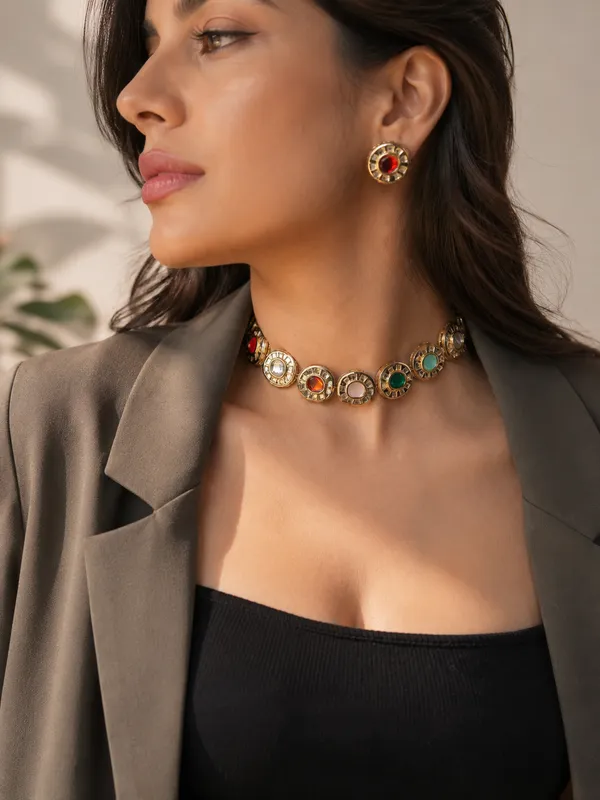 Navratna_Pastel_Choker_Set