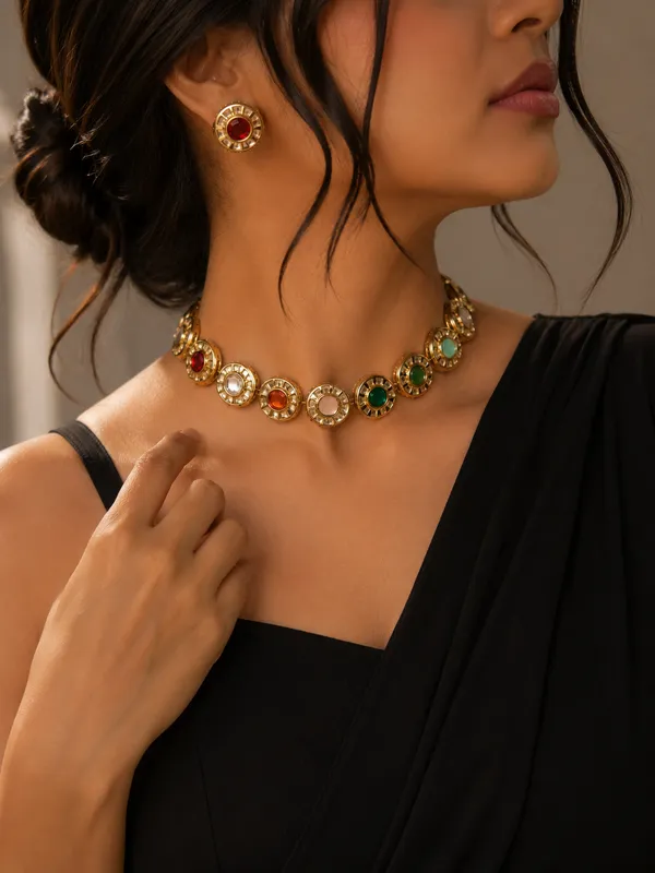 Navratna_Pastel_Choker_Set