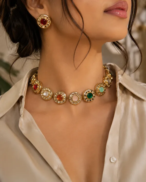 Navratna_Pastel_Choker_Set