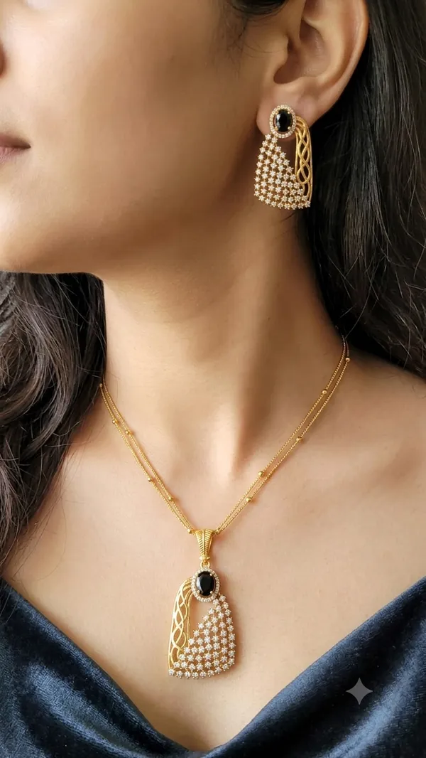 Zarya_Gold_Plated_Chain_Pendant_Set_📐