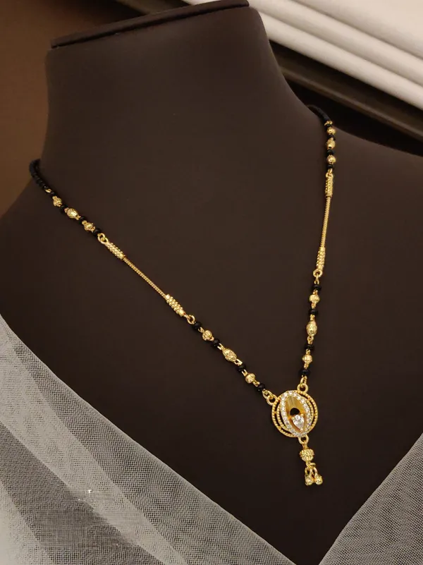 A_D_Dimond_Micro_Gold_Plated_Mangalsutra