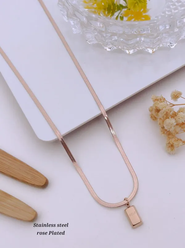 Anti_Tarnish_Daily_Wear_Chain_Pendant_|Rose_Gold_Plated