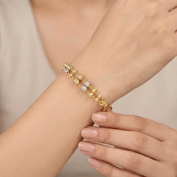 Daily_Wear_Two_Tone_Bracelet_|_Gold_Plated