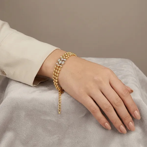 Daily_Wear_2_Tone_Bracelet_|_Gold_Plated