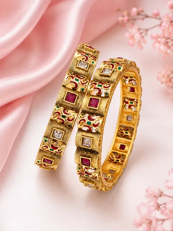 High_Gold_Pleated_Premium_Quality__Bangels_