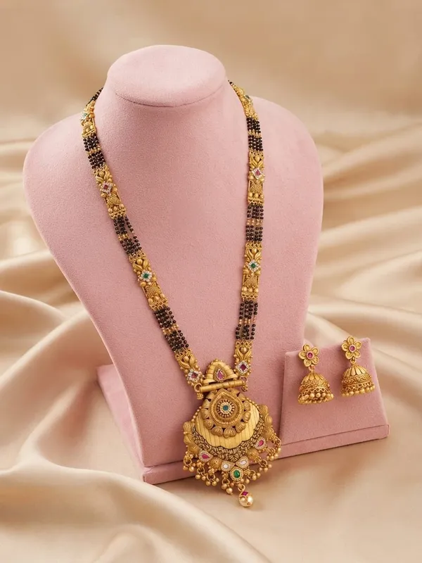 High_Gold_Pleated_Rajwadi_Mangalsutra_