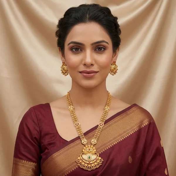 High_Gold_Plated_Chandan_Haar_Log_Set