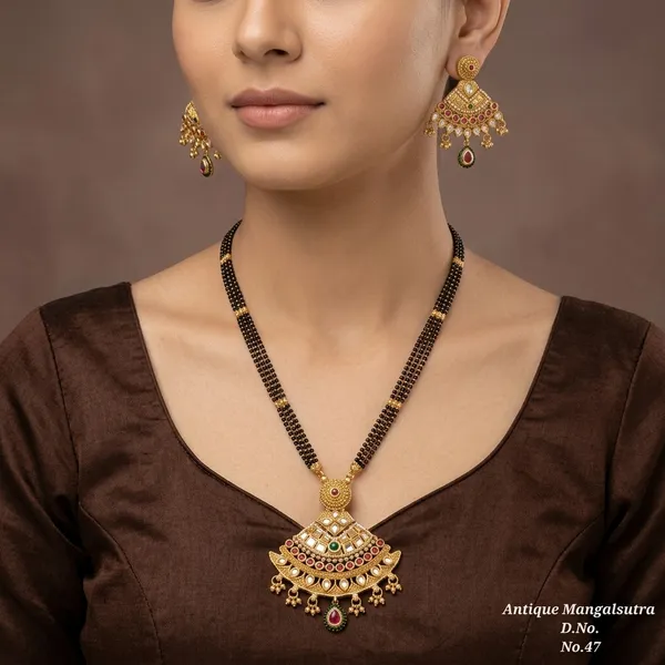 Rajwadi_High_Gold_Plated_Mangalsutra