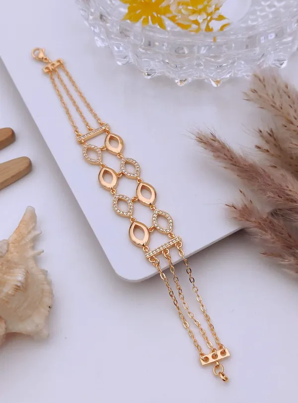 Noir_Teardrop_Luxe_Bracelet_|_Rose_Gold_Plated