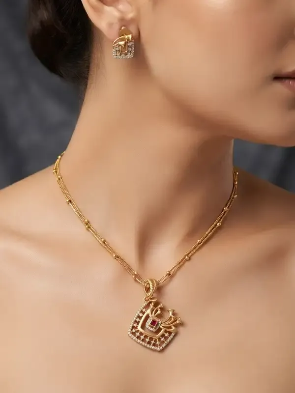 Premium_Quality_Pendal_Set_with_earrings_