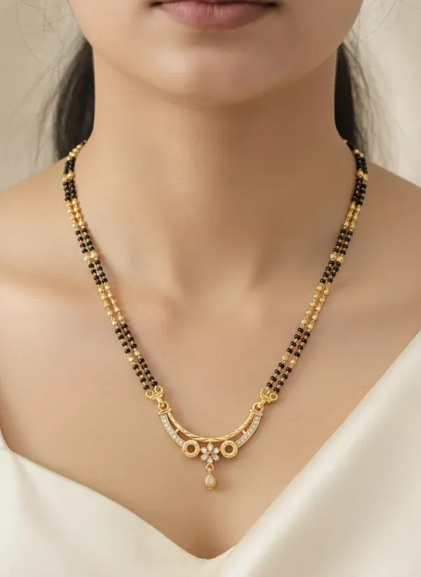 Premium_Quality_Ad_Diamond_Mangalsutra_|_Gold_Plated