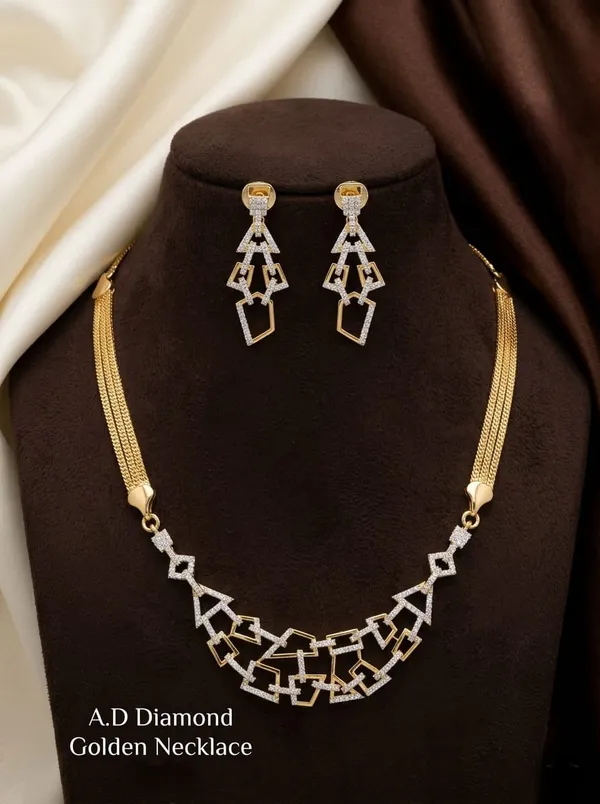 Premium_Quality_Ad_Diamond_Necklace_With_Earring_|_Gold_Plated