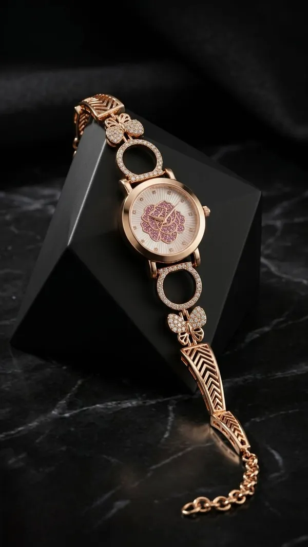 Rose_Gold_Plated_Fancy_Watch_⌚️