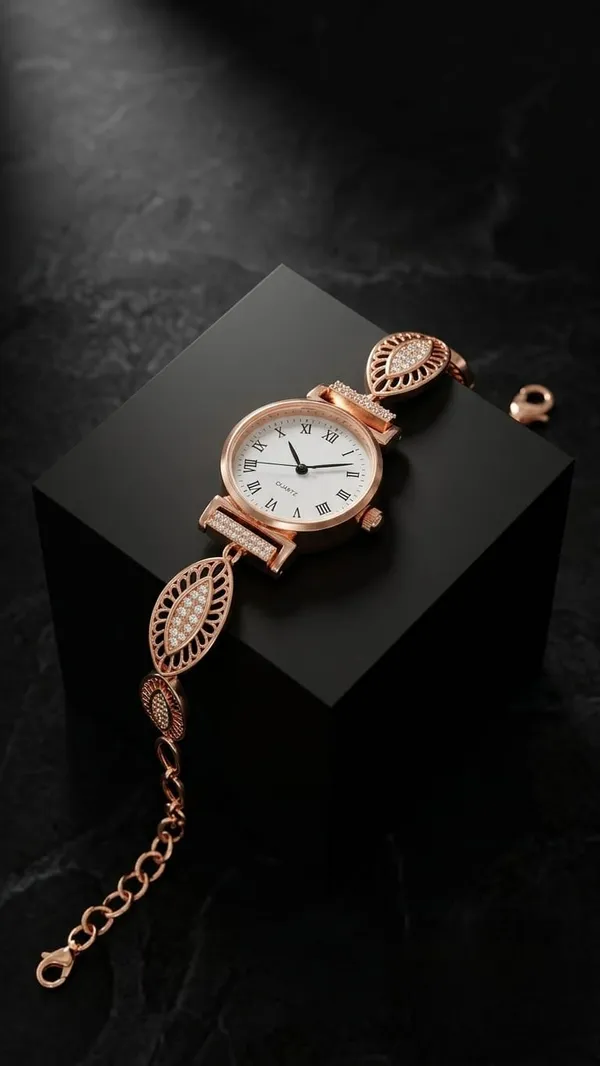 Rose_Gold_Plated_Premium_Quality__Watch_⌚️