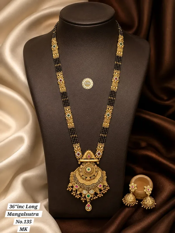 High_Gold_Pleated_Rajwadi_Mangalsutra_