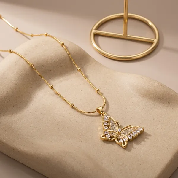 Gold_Plated_And_Steel_Necklace_Set_For_Women