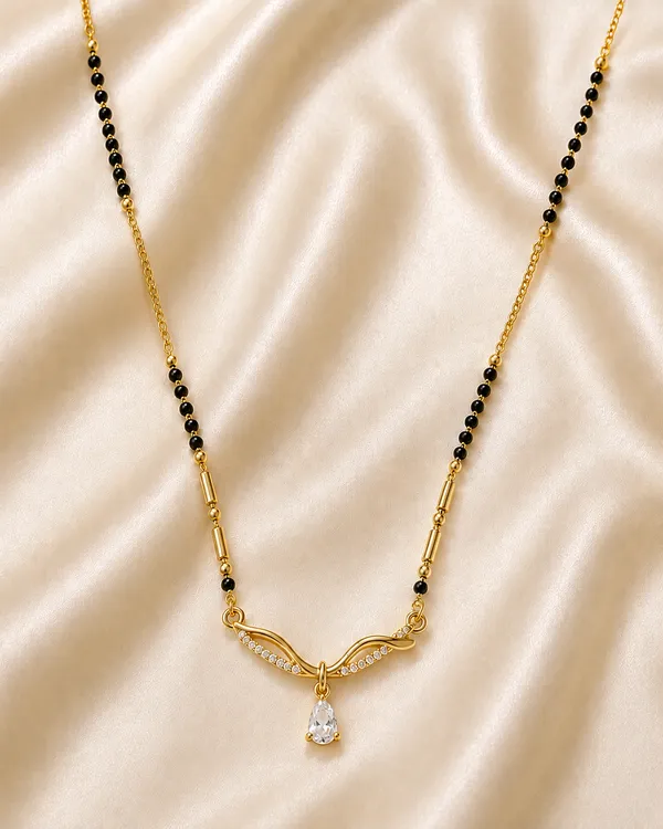 Gold_Finish_CZ_Wave_Designer_Mangalsutra_Necklace