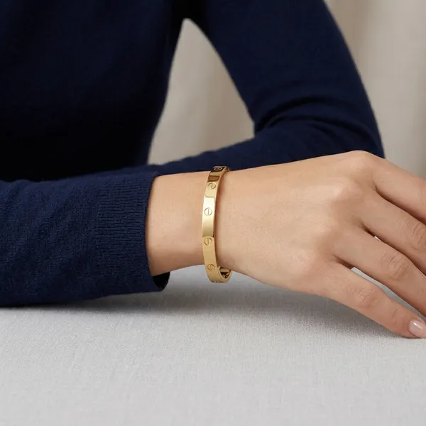 Gold_Plated_And_Steel_Bracelet_For_Women