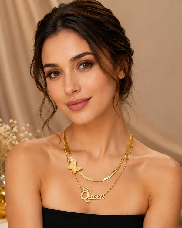 Aakrati_Jewels_demi-fine_queen_charm_layered_snake_chain_necklace